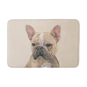 Alfombrilla De Baño Pintura de Bulldog francés (Sable) - Cuto original