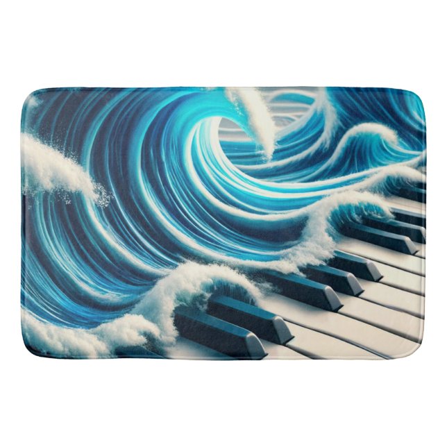 Alfombrilla De Baño Pintura de piano (Anverso)