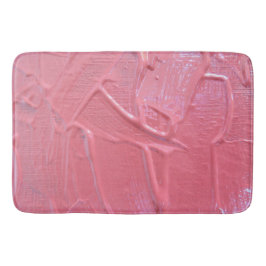 Alfombrilla De Baño Pintura húmeda goteando textura rosa