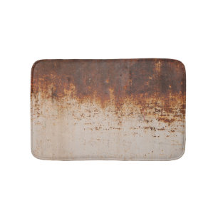 Alfombrilla De Baño Pintura pelada, textura de pared oxidada.