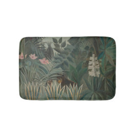 Alfombrilla De Baño Pintura única de selva artística Henri Rousseau