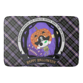 Alfombrilla De Baño Pirata esqueleto gato encurtido