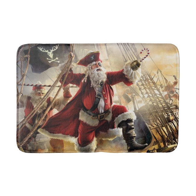 Alfombrilla De Baño Pirata Santa (Anverso)