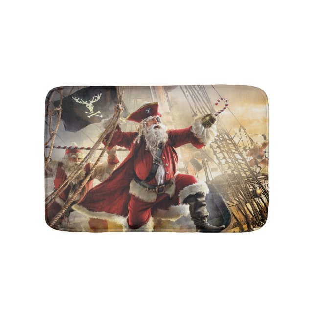Alfombrilla De Baño Pirata Santa (Anverso)