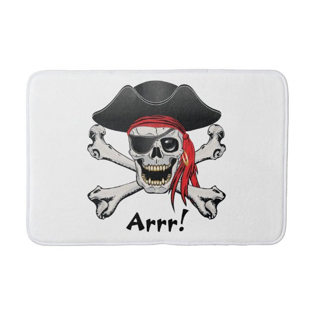 Alfombrilla De Baño Pirate Skull (Anverso)