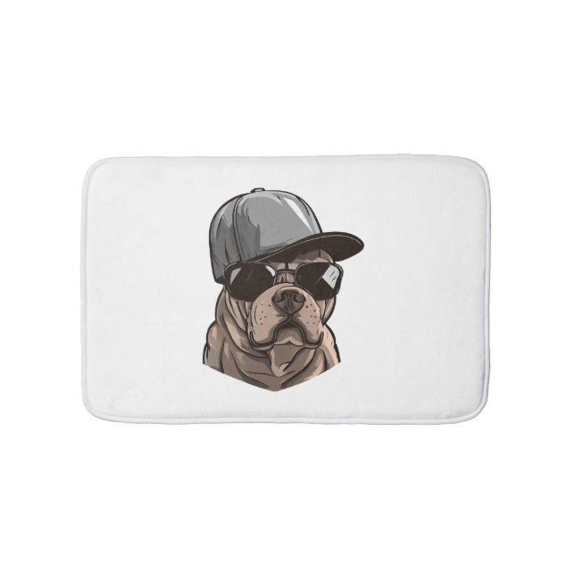 Alfombrilla De Baño Pitbull Gangster (Anverso)