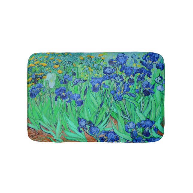 Alfombrilla De Baño PixDezines van gogh iris/st. remo (Anverso)