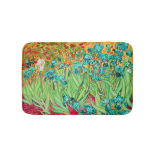 Alfombrilla De Baño PixDezines van gogh iris/st. remy
