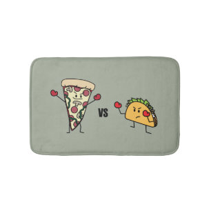 Alfombrilla De Baño Pizza de salchichones CONTRA el Taco: Mexicano