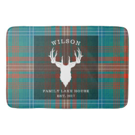 Alfombrilla De Baño Plage Tartan Clan Wilson Family Lake House