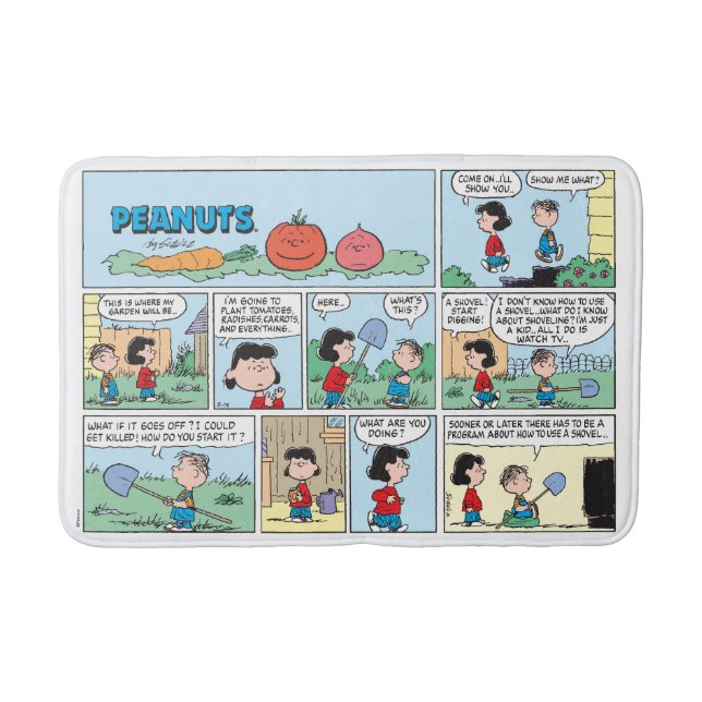 Alfombrilla De Baño Plantando Un Jardín Vegetal (Anverso)