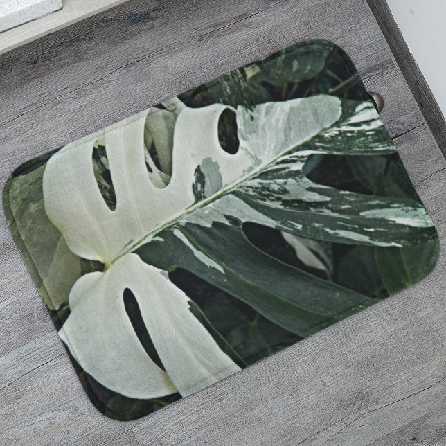 Alfombrilla De Baño Plantas de queso suizas variadas (In Situ)