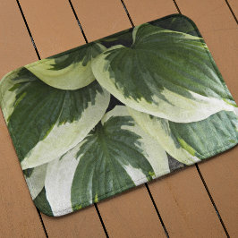 Alfombrilla De Baño Plantas Hosta Variadas Florales Medianas