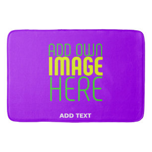ALFOMBRILLA DE BAÑO PLANTILLA DE TEXTO DE IMAGEN SIMPLE VIOLETA EDITAB