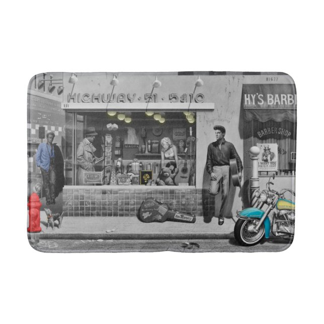 Alfombrilla De Baño Plata 2 de HWY 51 (Anverso)