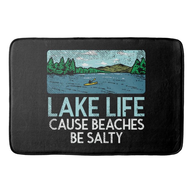 Alfombrilla De Baño Playas Salty de Lake Life (Anverso)