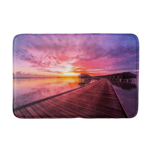 Alfombrilla De Baño Playas tropicales Maldives Sunset