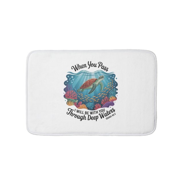 Alfombrilla De Baño Plaza del Mar Azul (Anverso)