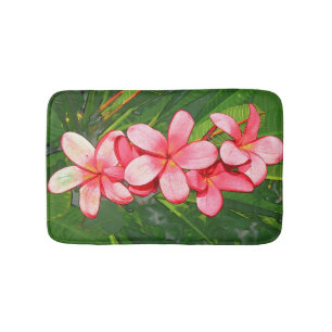 Alfombrilla De Baño Plumeria