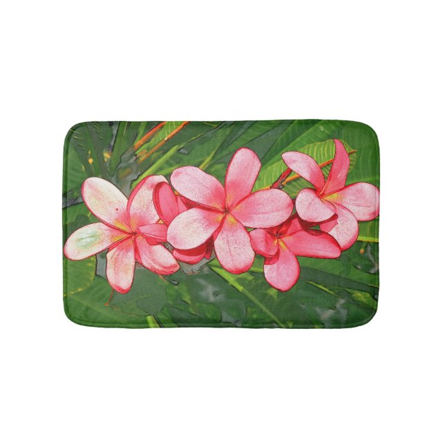Alfombrilla De Baño Plumeria (Anverso)
