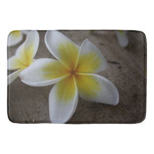 Alfombrilla De Baño Plumeria - Frangipani Fotografía Floral