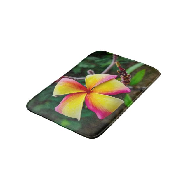 Alfombrilla De Baño Plumeria rubra (Angular)