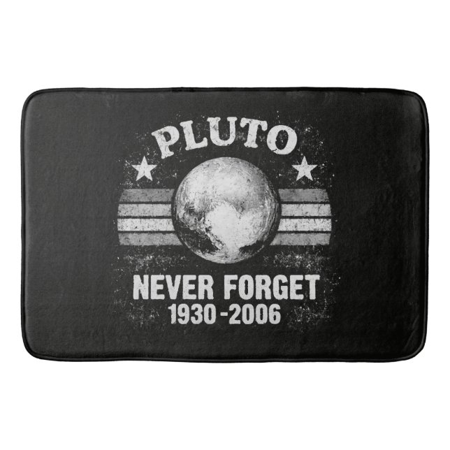 Alfombrilla De Baño Plutón Nunca Olvides (Anverso)