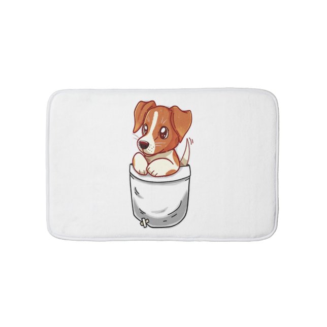 Alfombrilla De Baño Pocket Cute Jack Russell Terrier (Anverso)