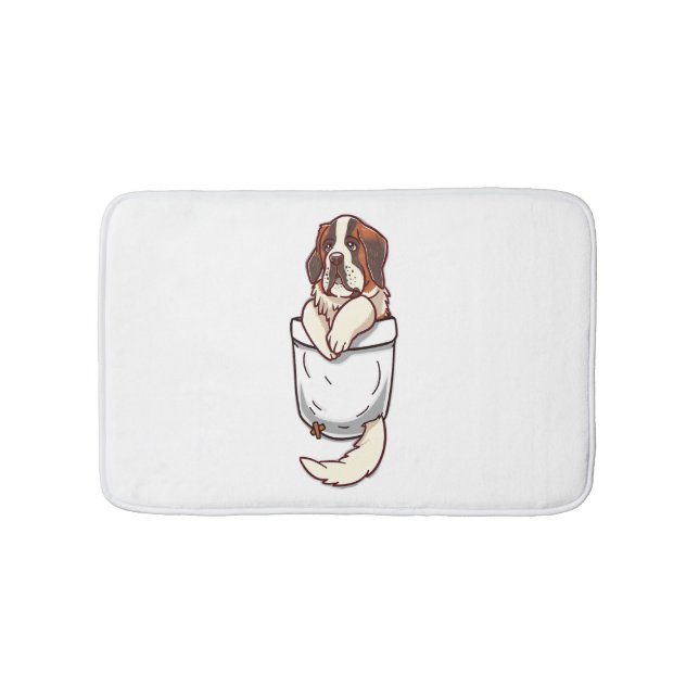 Alfombrilla De Baño Pocket St Bernard Puppy (Anverso)