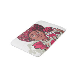 Alfombrilla de baño – Poder JUVENIL Afro y Boombox