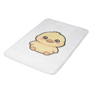 Alfombrilla De Baño Pollito de pato bebé lindo