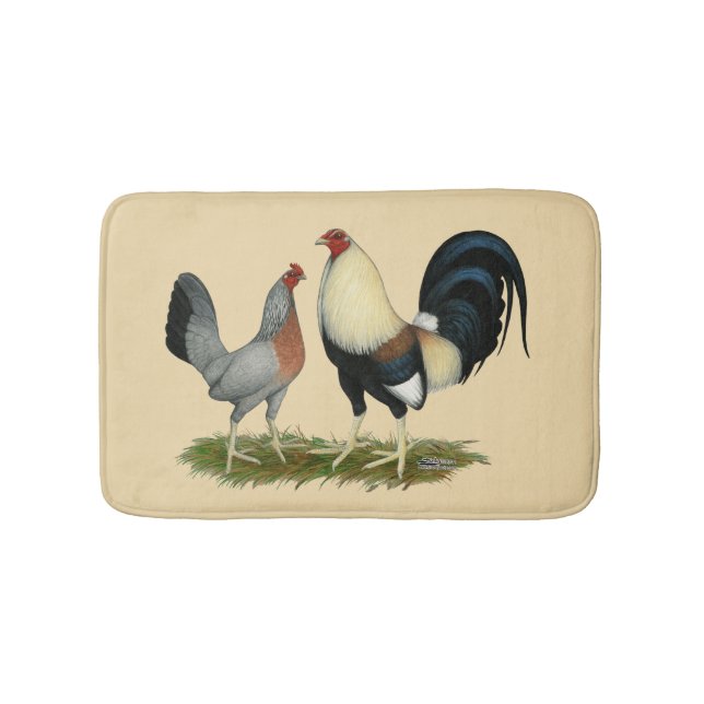 Alfombrilla De Baño Pollos dorados (Anverso)