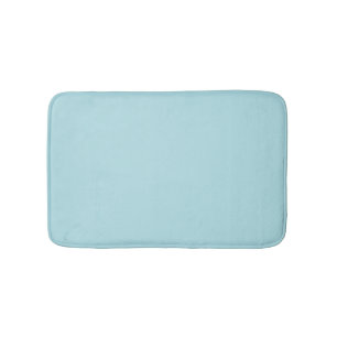 Alfombrilla De Baño Polvo azul sólido liso elegante