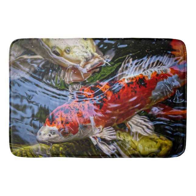 Alfombrilla De Baño Pond Koi Fish (Anverso)
