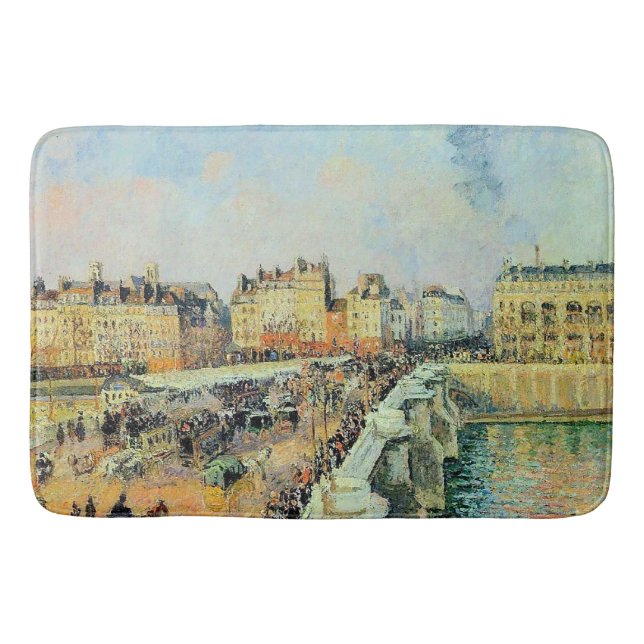 Alfombrilla De Baño Pont Neuf, Tarde, Sunlight Camille Pissarro (Anverso)