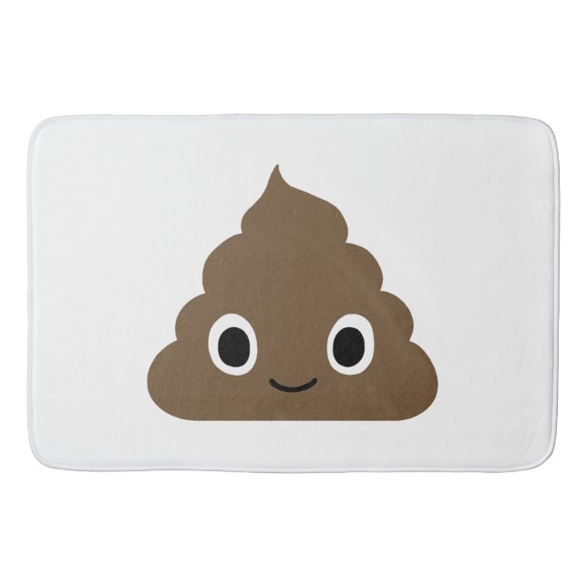 Alfombrilla De Baño Poop adorable - Crap Kawaii - Doo feliz (Anverso)