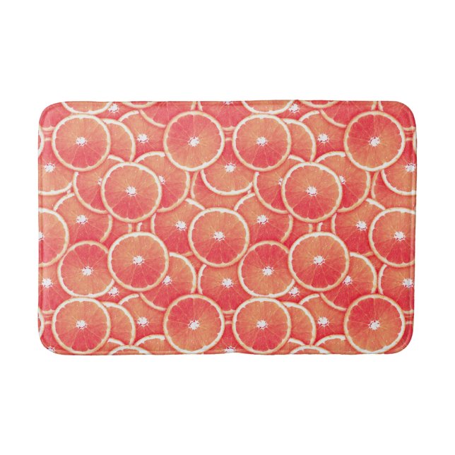 Alfombrilla De Baño Pop Art Grapefruit Pink (Anverso)