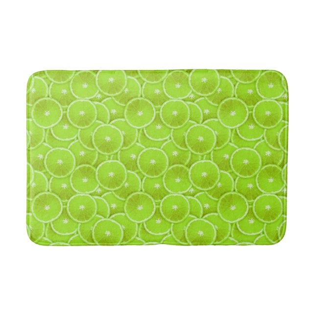 Alfombrilla De Baño Pop Art Lime Slices (Anverso)