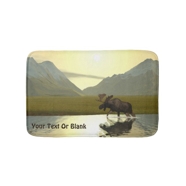 Alfombrilla De Baño Por la tarde Moose (Anverso)