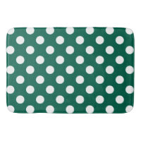 Pos de polka blanco sobre verde sabio