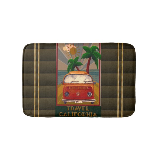 Alfombrilla De Baño Poster: Viaje a California Bath Mat (Anverso)