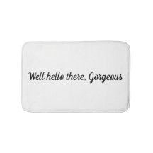 Pozo hola allí, estera de baño magnífica