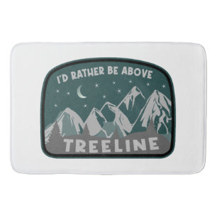 Alfombrilla De Baño Prefiero estar por encima de Treeline
