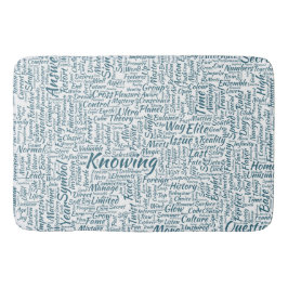 Alfombrilla De Baño Pregunta Apprendre Nuage MotssTexte Motif Mensaje