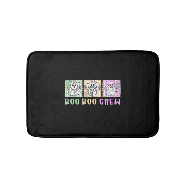 Alfombrilla De Baño Preppy Boo Crew Enfermeras Halloween Disfraces Hom (Anverso)