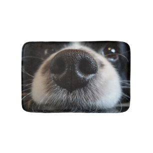 Alfombrilla De Baño Primer lindo de la nariz del border collie