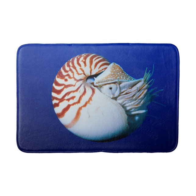Alfombrilla De Baño Primer Plano De Nautilus Camerado (Anverso)
