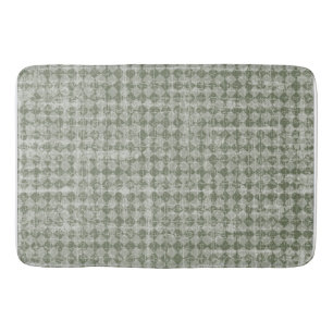 Alfombrilla De Baño Primitivo País Olive Green Diamontes Bath Mat