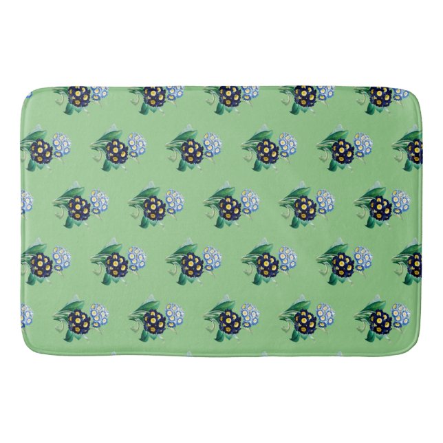 Alfombrilla De Baño Prímula de Cowslip Botánica (Anverso)