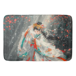 Alfombrilla De Baño Princesa etérea en un jardín de fantasía